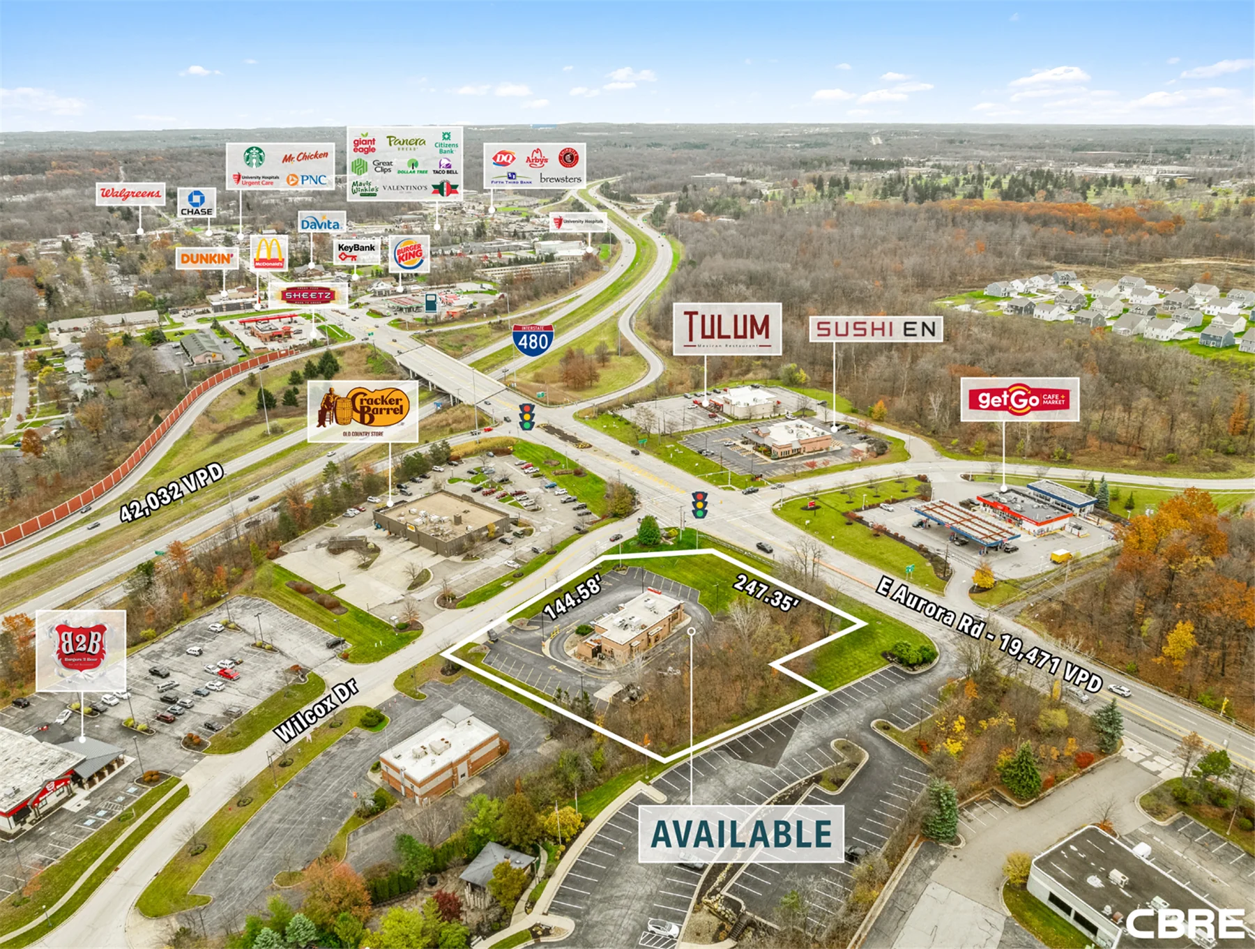 Freestanding Former Drive-Thru Restaurant — Lease in Twinsburg, OH, photo 3 of 4