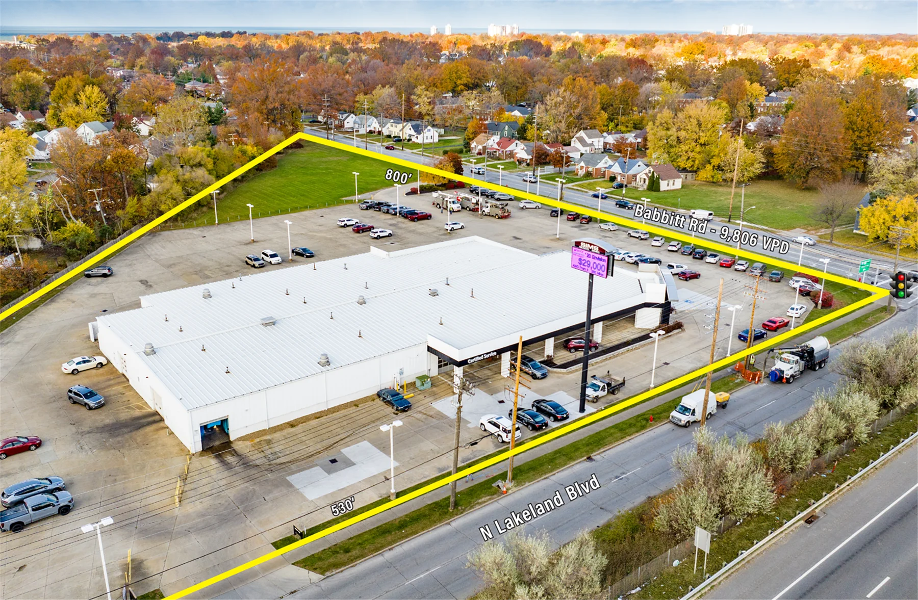 Highway Visible 5.6 AC / 27,192 SF Former Car… — Sale in Euclid, OH, photo 2 of 4