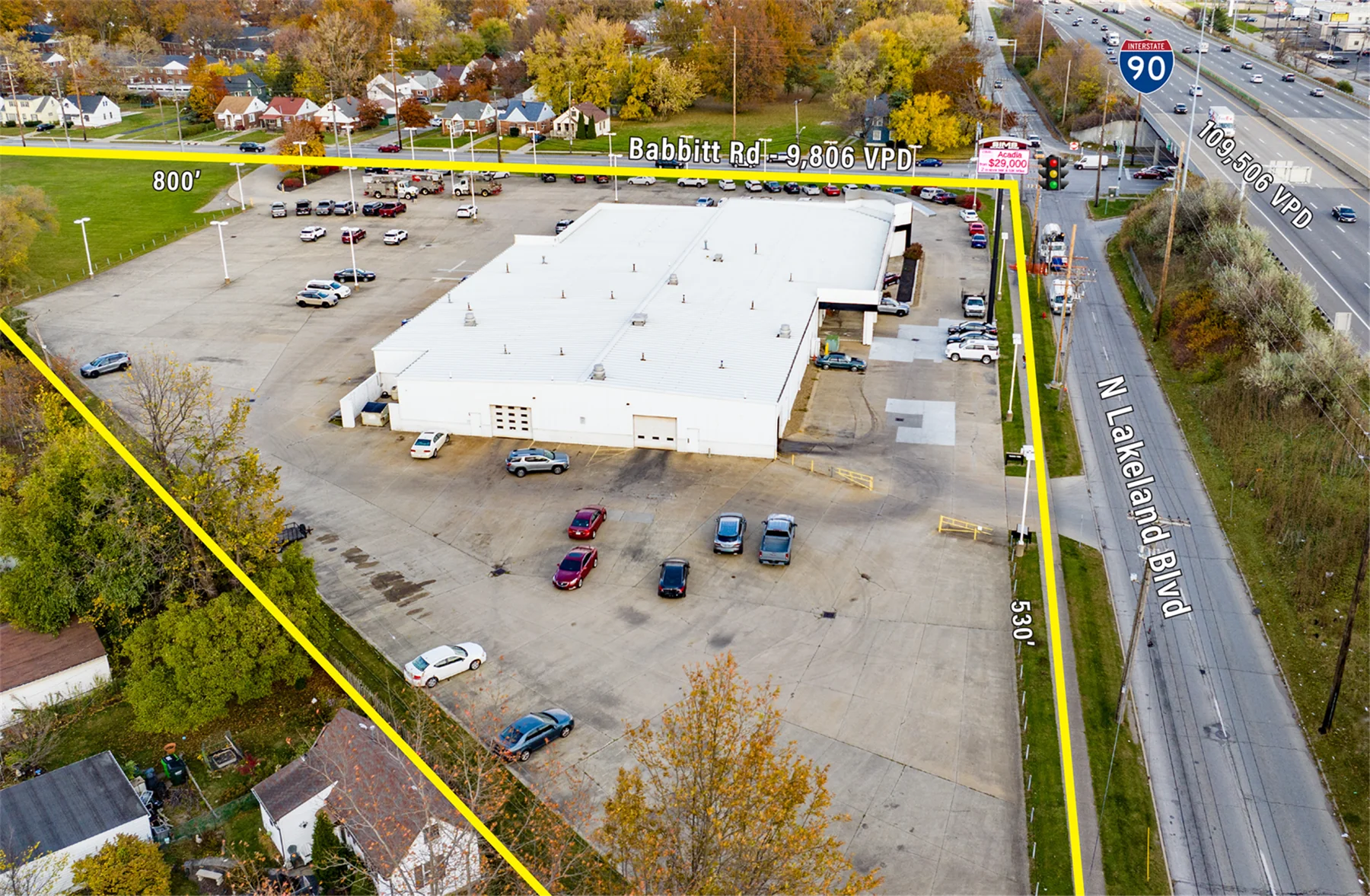 Highway Visible 5.6 AC / 27,192 SF Former Car… — Sale in Euclid, OH, photo 3 of 4