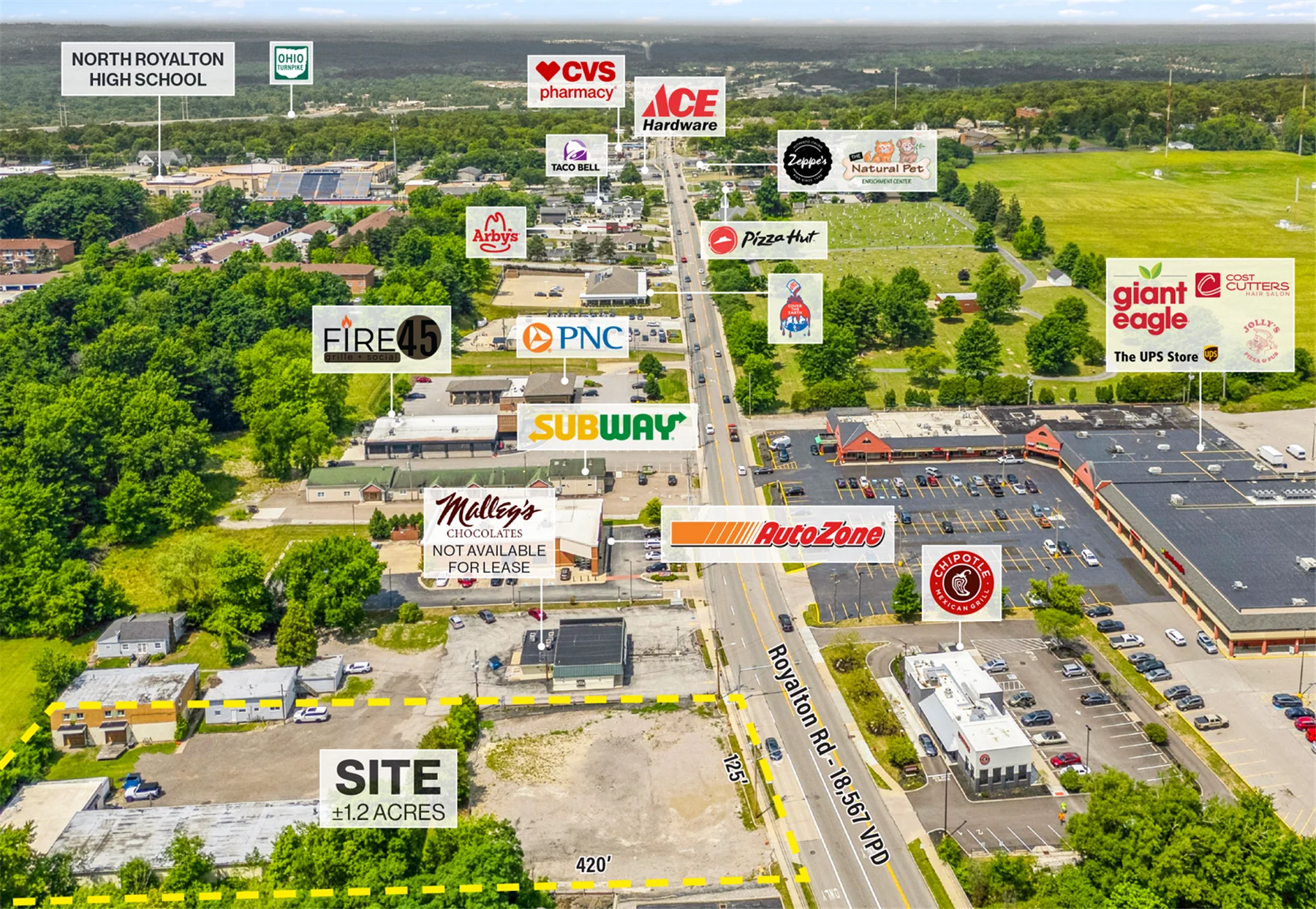 1.2 Acre Site Available For Sale or Lease — Sale in North Royalton, OH, photo 3 of 5