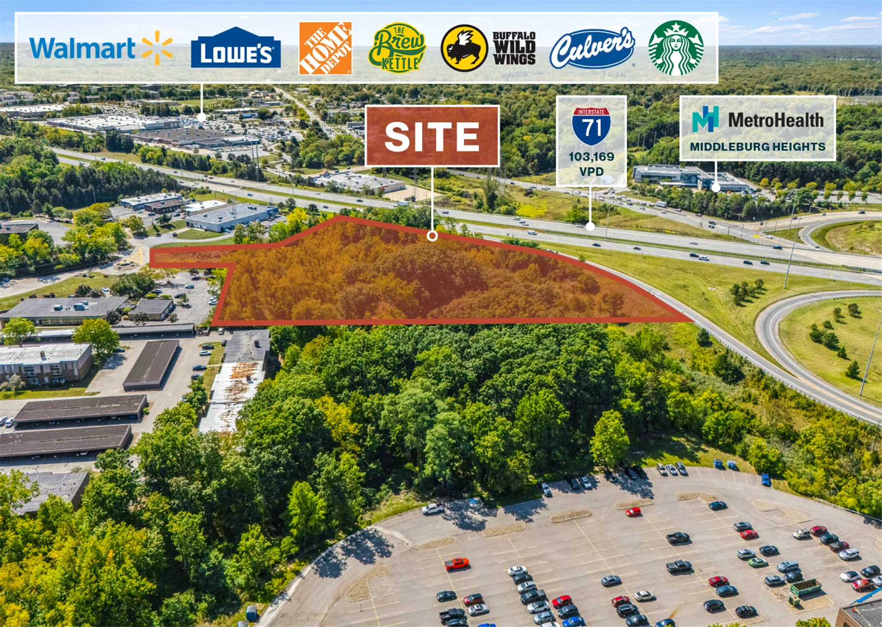6.51 AC Development Site — Sale in Middleburg Heights, OH, photo 3 of 4
