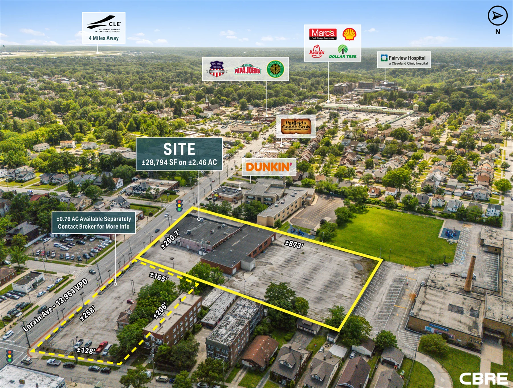 ±28,794 SF / ±2.46 AC Former Auto Dealership — Sale in Cleveland, OH, photo 2 of 6