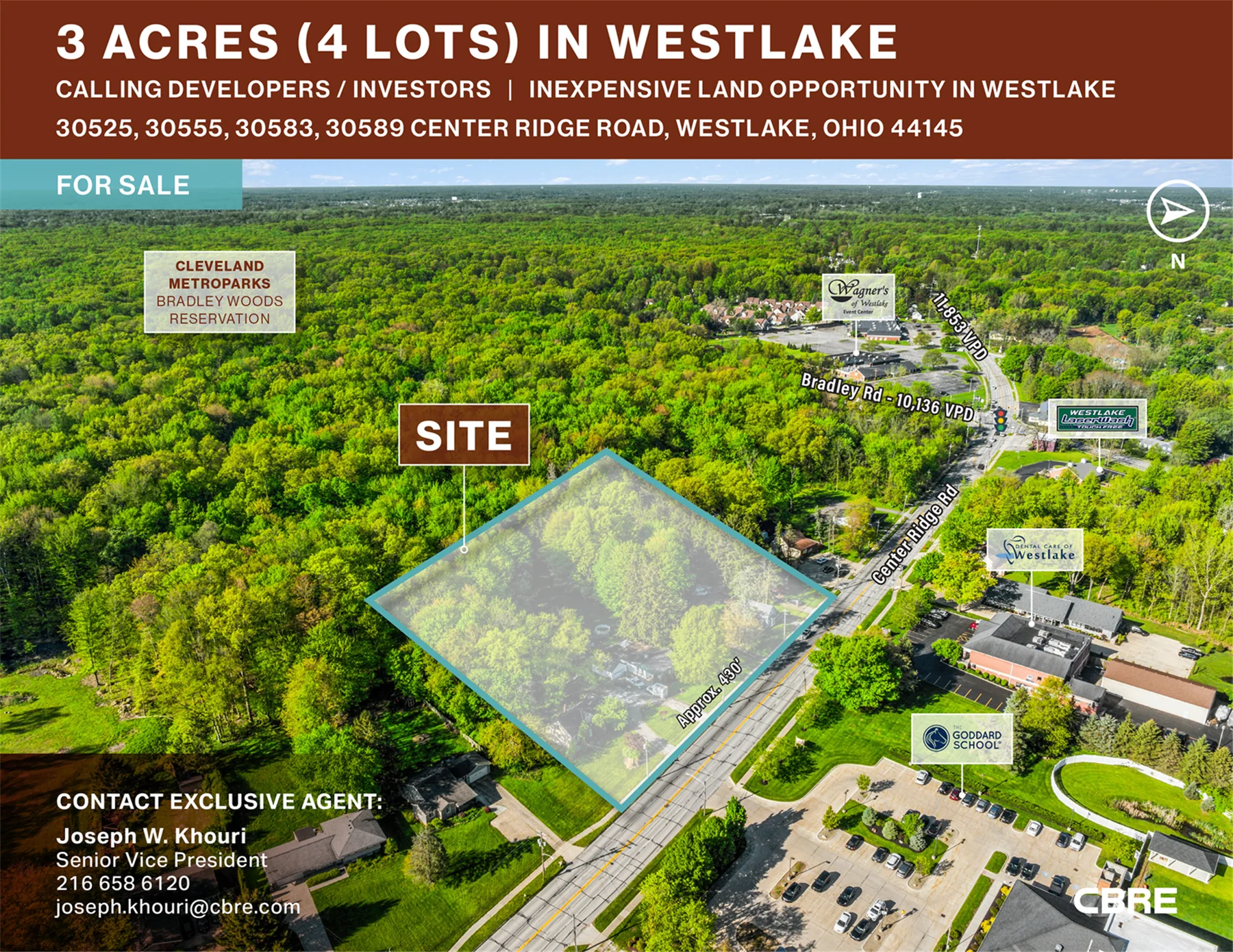 3 Acres (4 Lots) in Westlake — Sale in Westlake, OH, photo 1 of 7