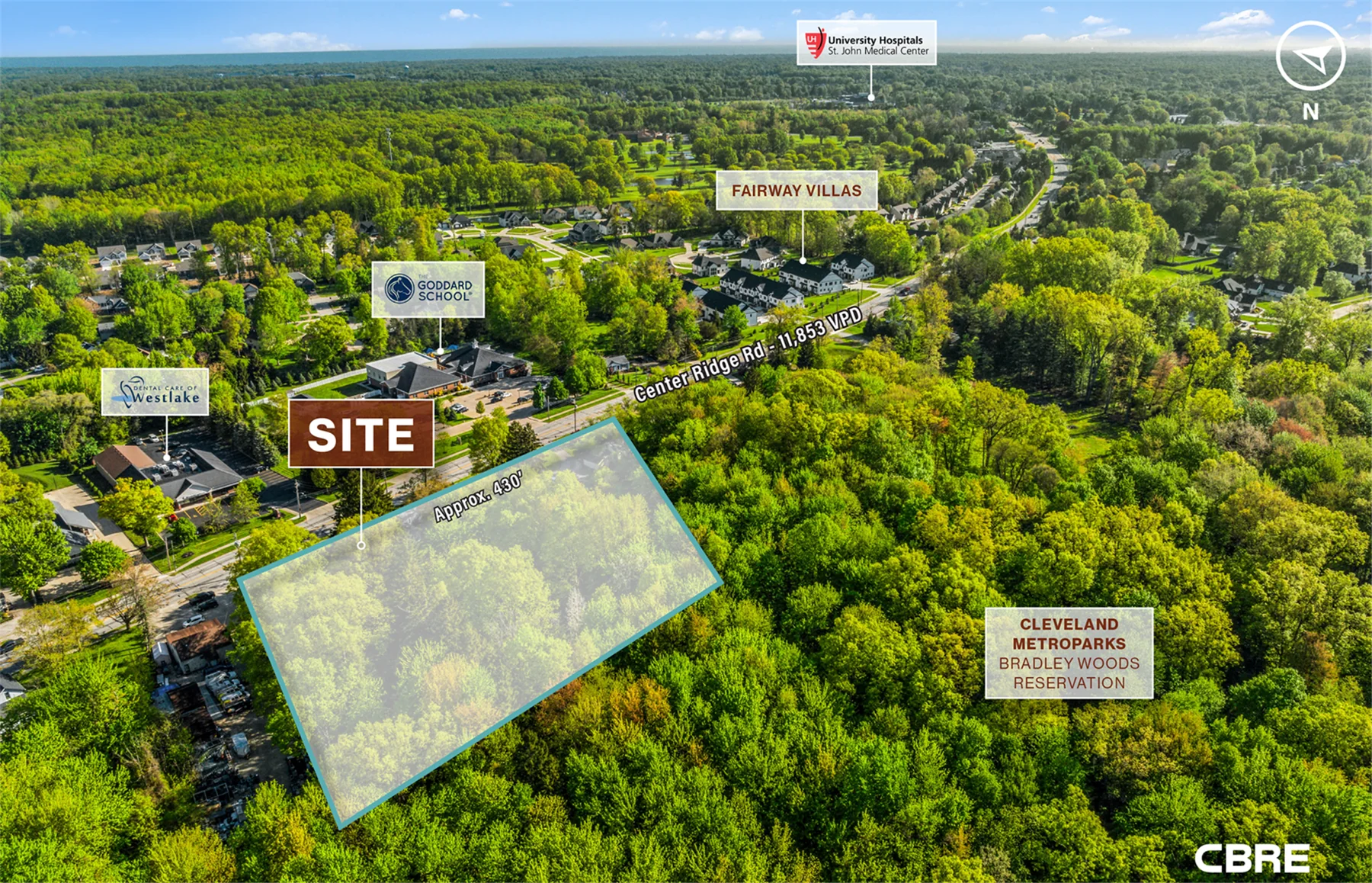 3 Acres (4 Lots) in Westlake — Sale in Westlake, OH, photo 3 of 7