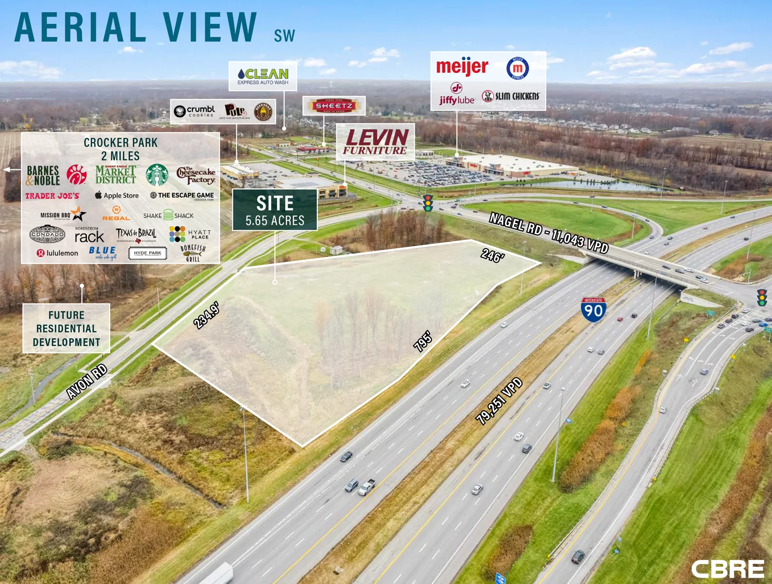 High Profile 5.65 Acre Development Site — Sale in Avon, OH, photo 2 of 6