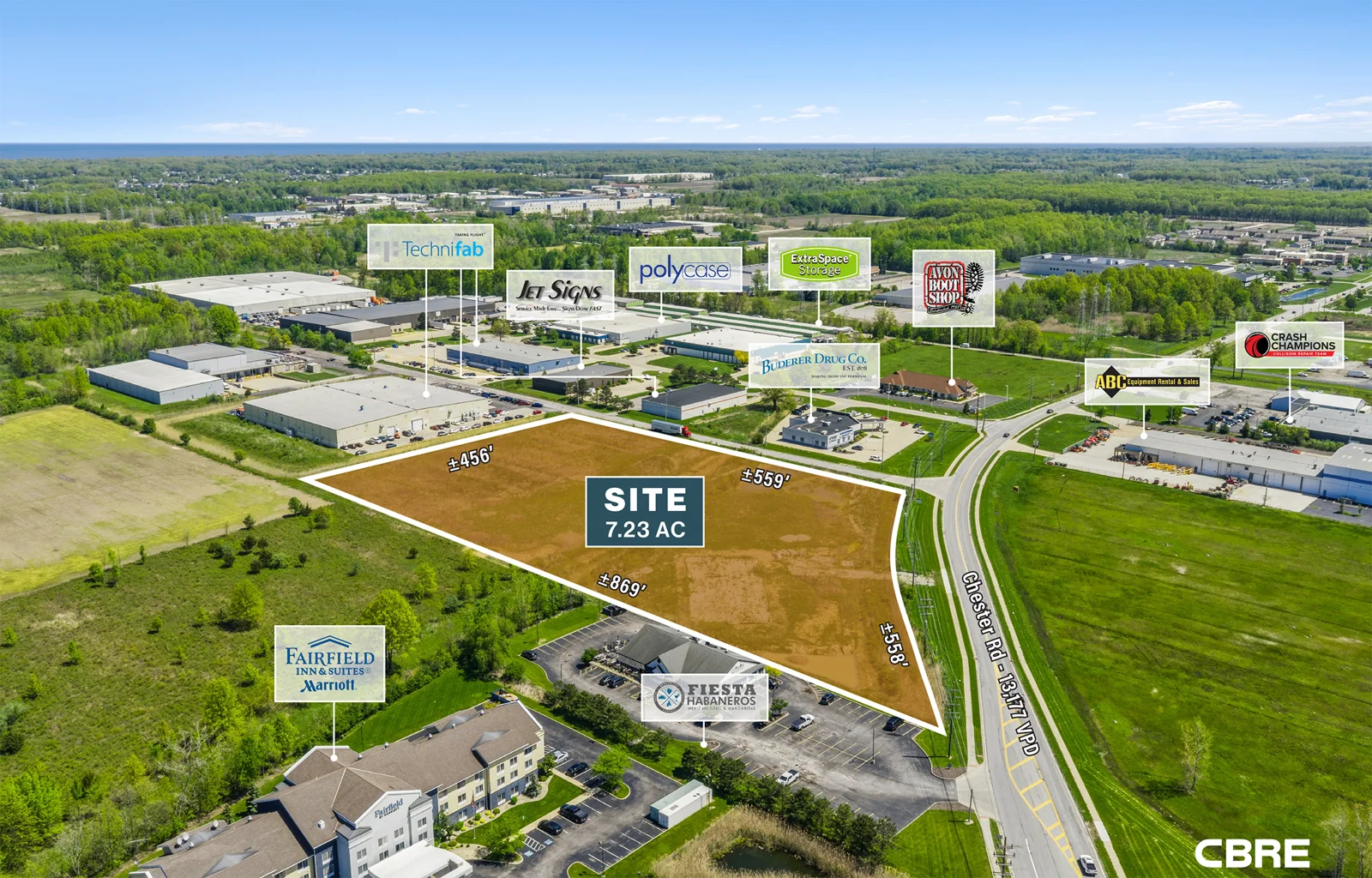 7.23 AC Avon Highway Exit Land Site — Sale in Avon, OH, photo 3 of 6