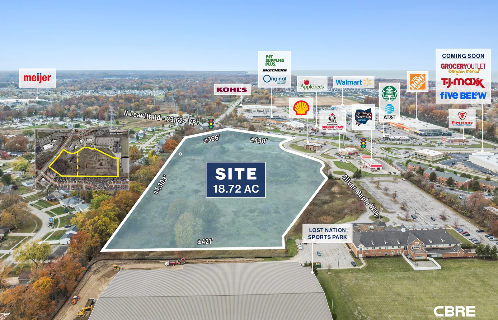 18.72 AC Development Site — Sale in Lorain, OH, photo 2 of 5