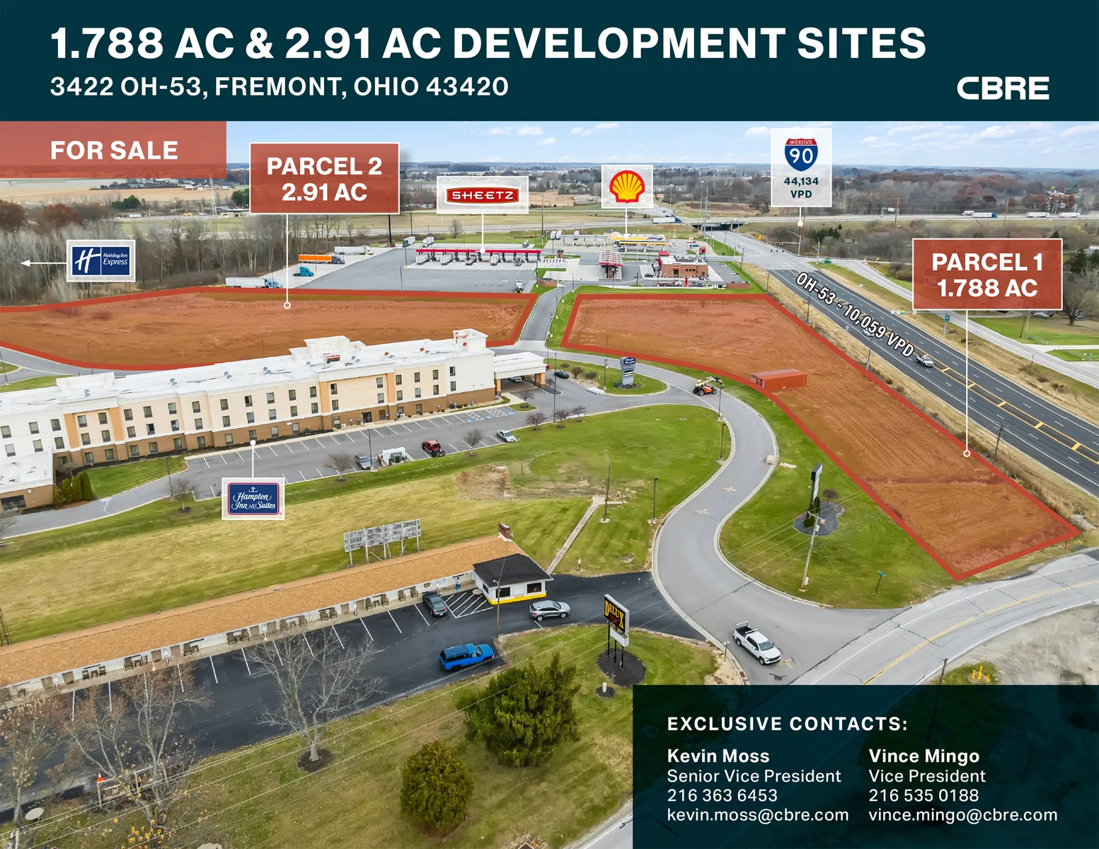 1.788 AC & 2.91 AC Development Sites — Sale in Fremont, OH, photo 1 of 3