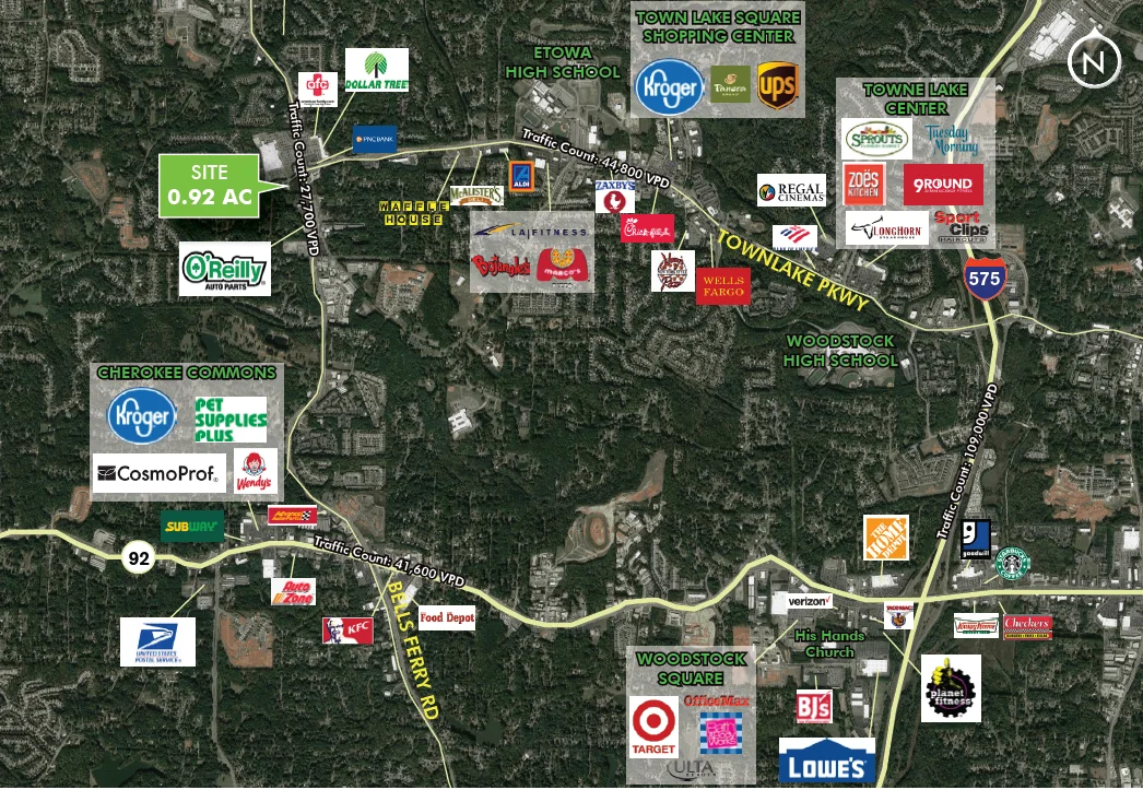 0.92 Acre Walmart Outparcel — Sale in Woodstock, GA, photo 2 of 2
