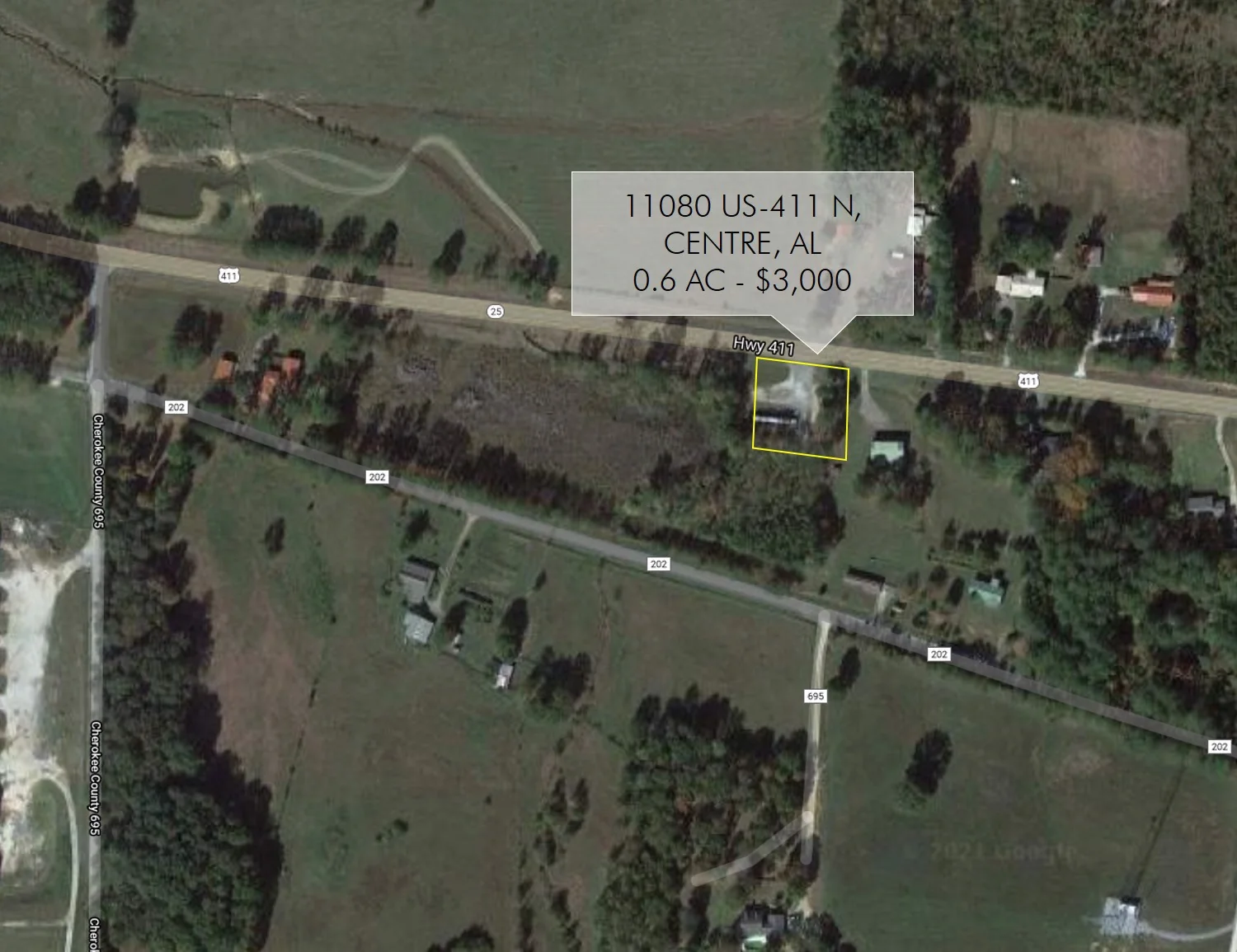Land in Centre, AL — Sale in Centre, AL, photo 1 of 1