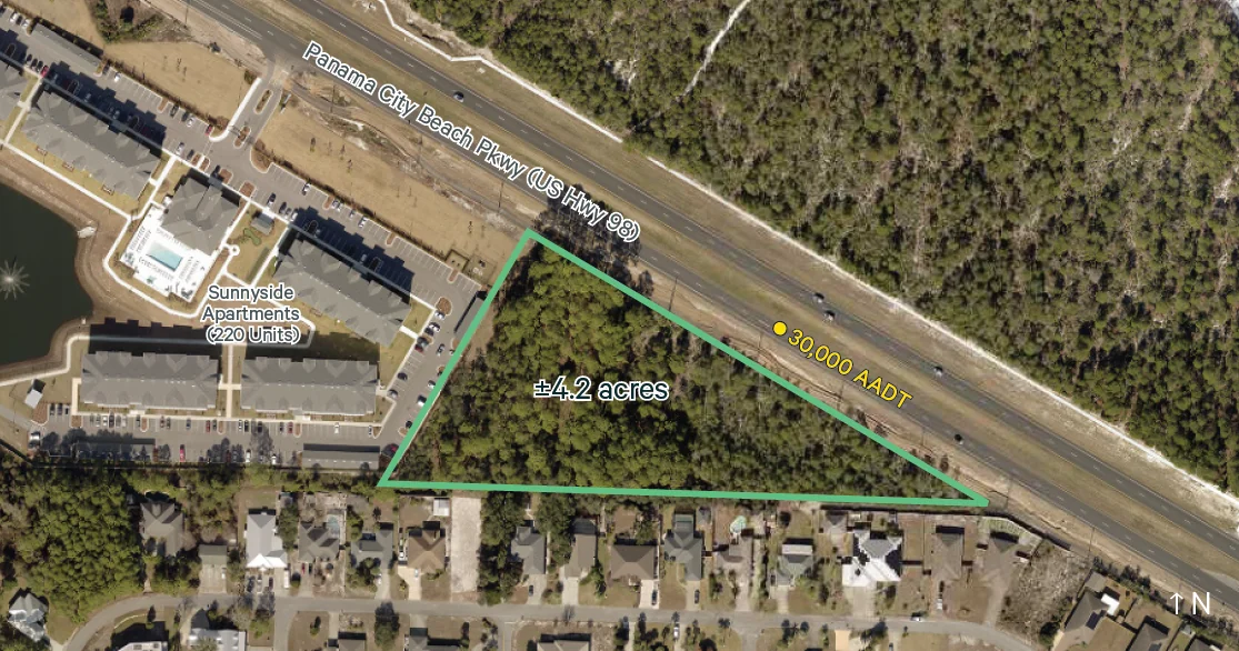 Land in Panama City Beach, FL — Sale in Panama City Beach, FL, photo 1 of 3