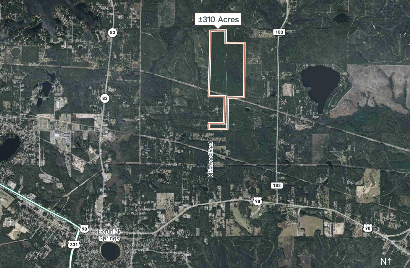 Land in DeFuniak Springs, FL — Sale in Defuniak Springs, FL, photo 2 of 2