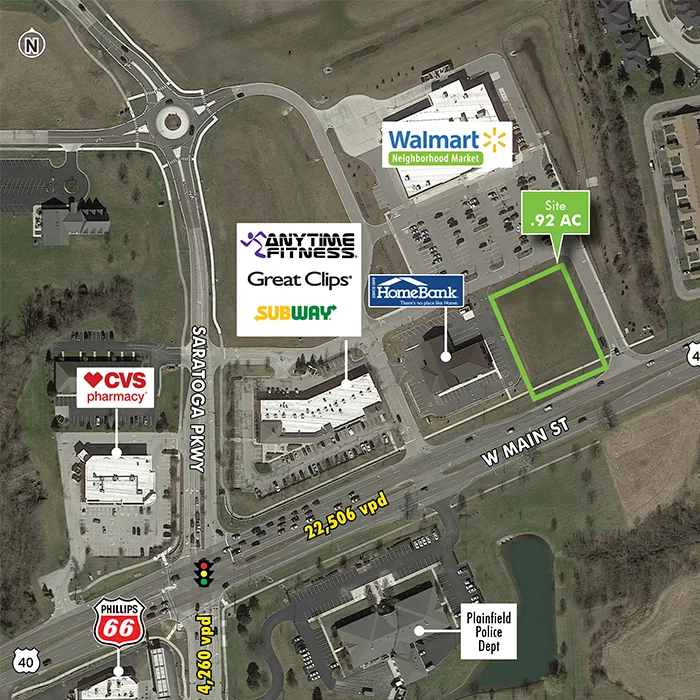 Walmart Neighborhood Market Outlot - Plainfield, IN — Sale in Plainfield, IN, photo 1 of 1