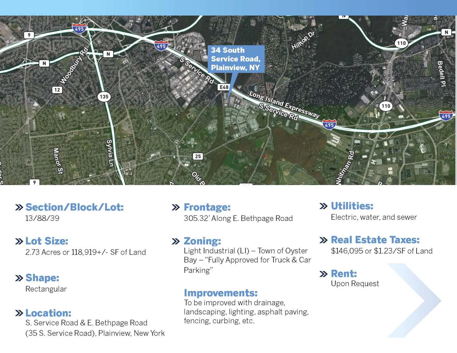 LONG ISLAND EXPRESSWAY - NASSAU COUNTY - TRUCK CAR… — Lease in Plainview, NY, photo 3 of 4