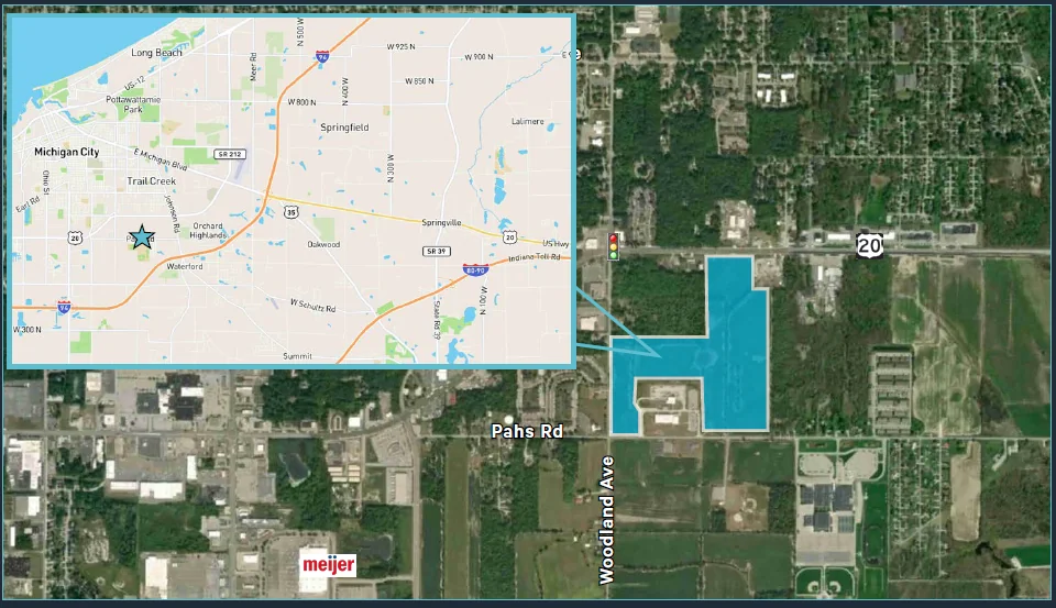 Land in Michigan City, IN — Sale in Michigan City, IN, photo 1 of 3