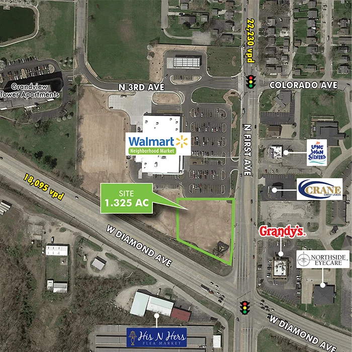 Walmart Neighborhood Market Outlot - Evansville, IN — Sale in Evansville, IN, photo 1 of 1