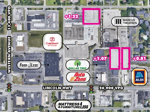 MARCUS THEATRES OUTLOTS - CHICAGO HEIGHTS — Sale in Chicago Heights, IL, photo 1 of 2