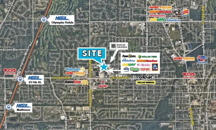 MARCUS THEATRES OUTLOTS - CHICAGO HEIGHTS — Sale in Chicago Heights, IL, photo 2 of 2
