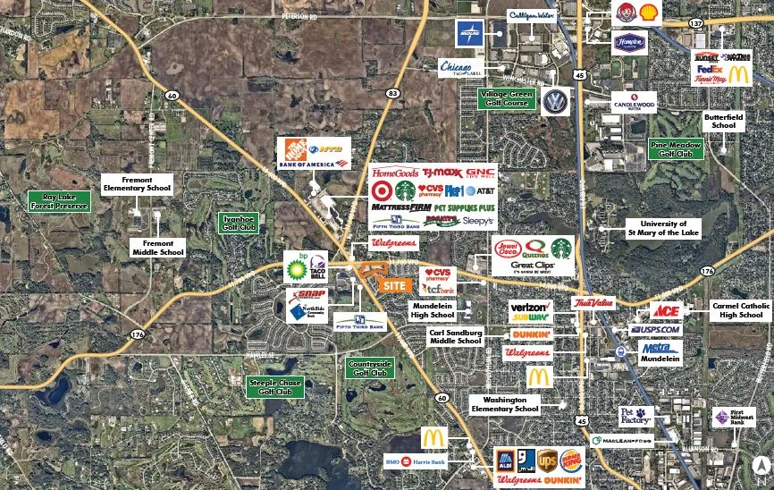SEQ of Route 83 & Route 176 — Sale in Mundelein, IL, photo 1 of 3