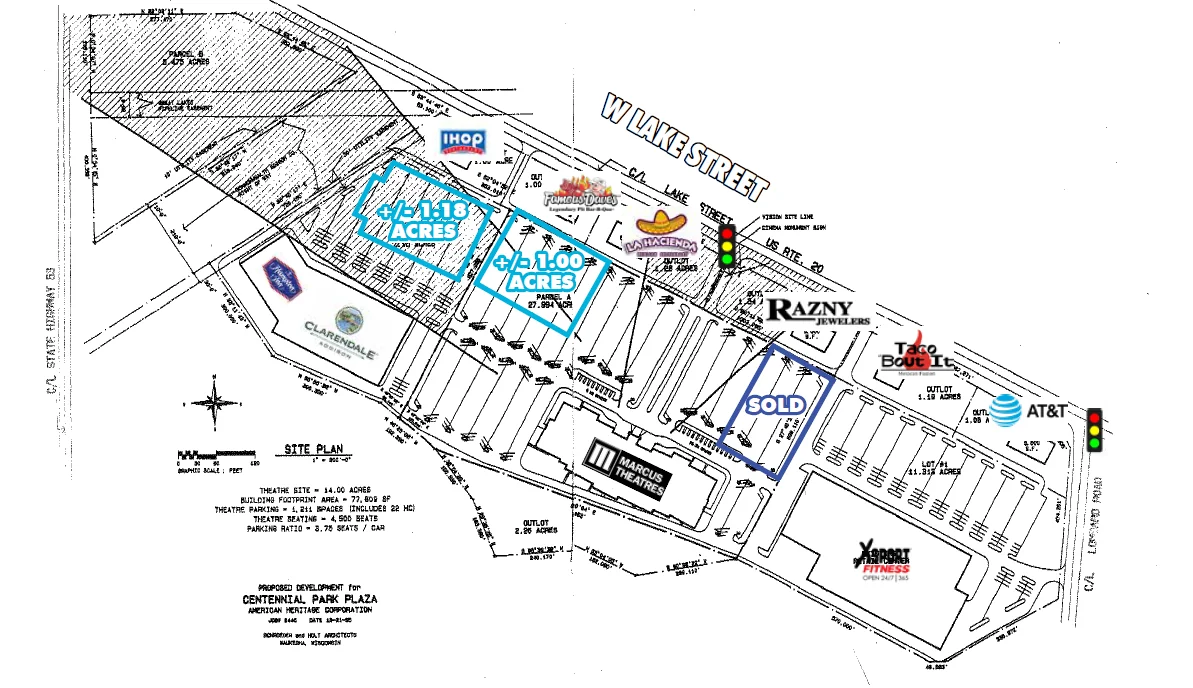 MARCUS THEATRES OUTLOTS - ADDISON — Sale in Addison, IL, photo 1 of 1