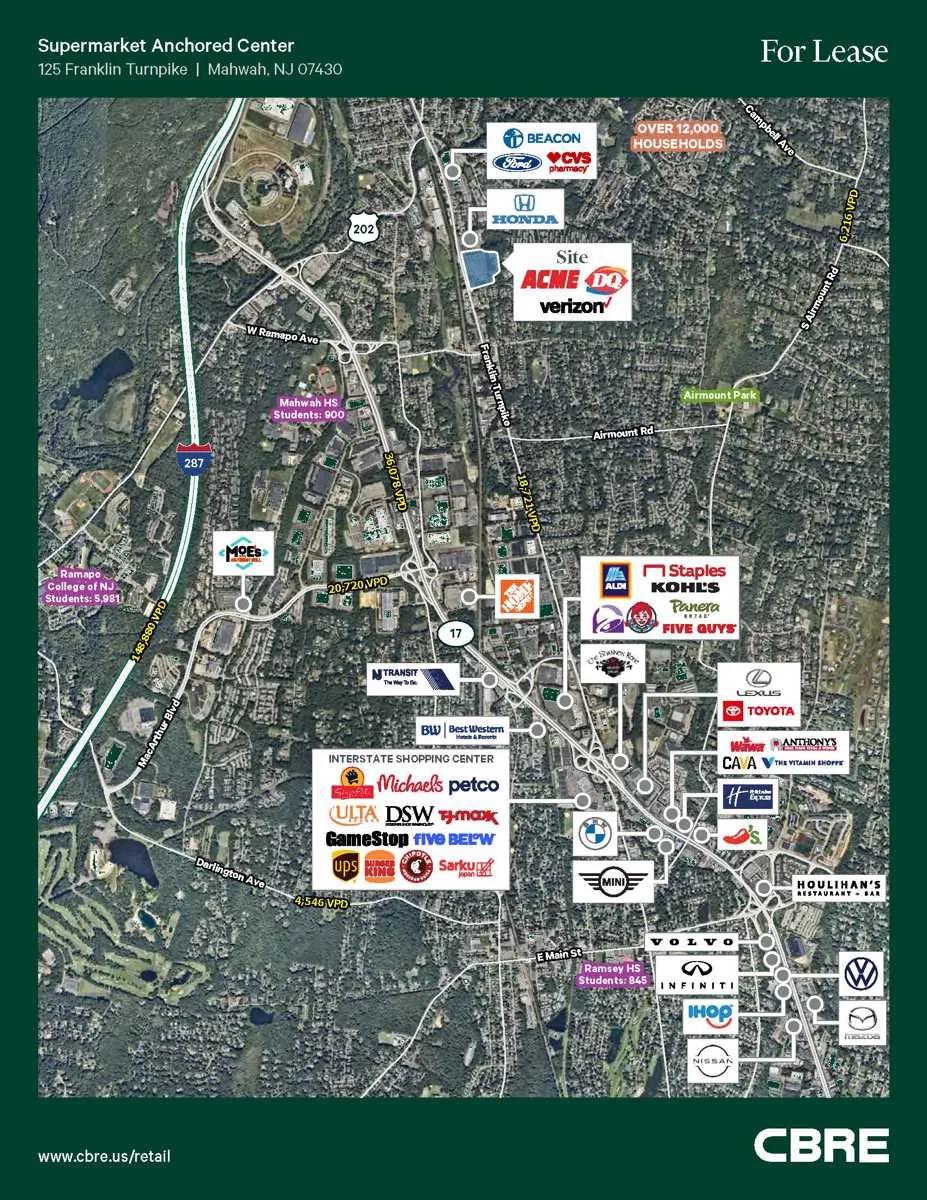 Remaining spaces - ±2,400 SF End Cap, ±1,760 SF &… — Lease in Mahwah, NJ, photo 3 of 3