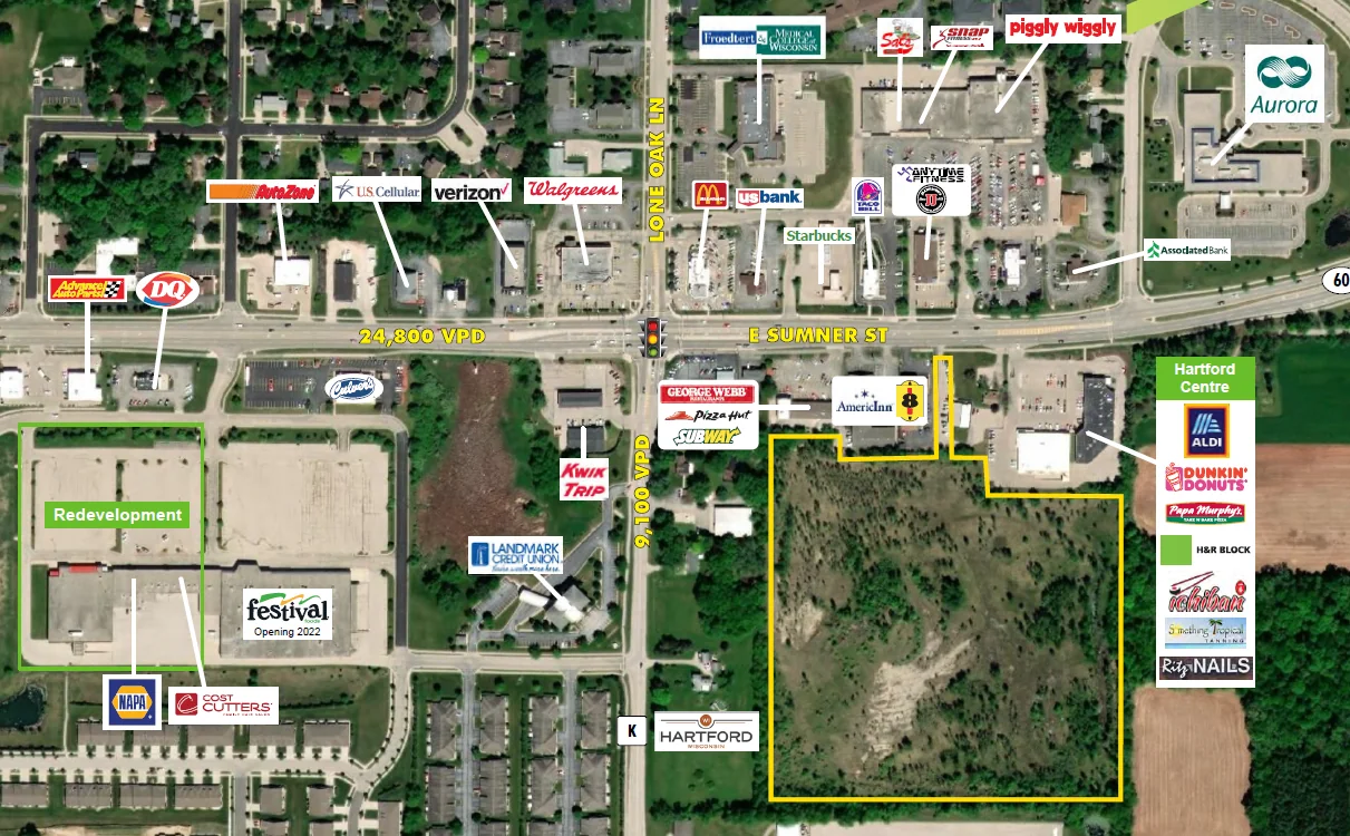 Development Land 23.01 AC — Sale in Hartford, WI, photo 1 of 1