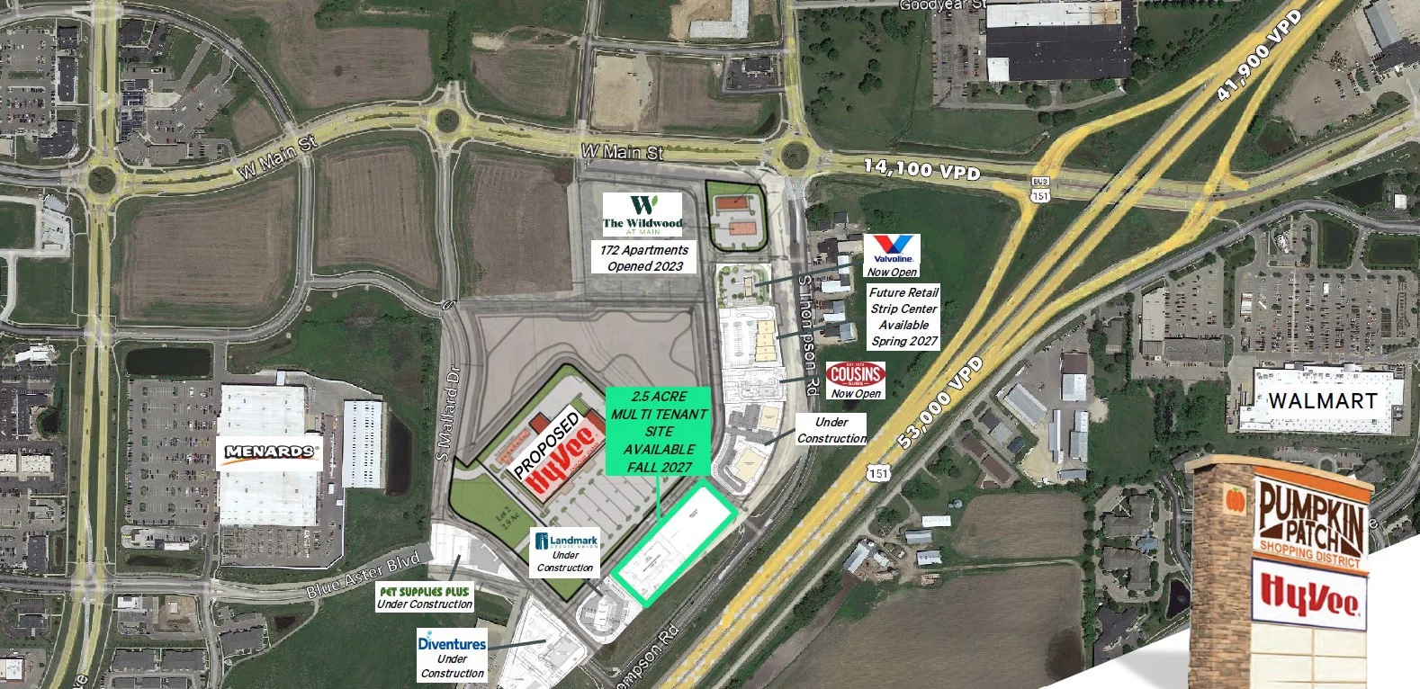 Multi-Tenant Retail Space - Pumpkin Patch Development — Lease in Sun Prairie, WI, photo 1 of 4