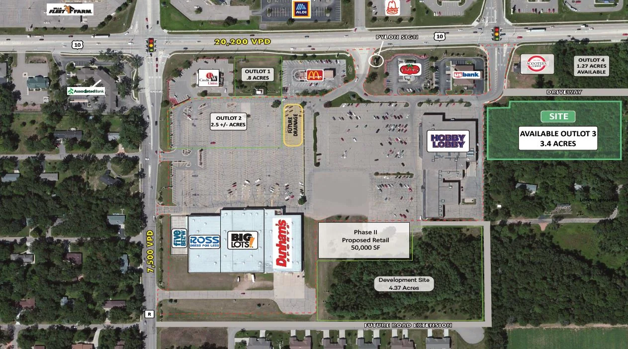 3.4 Acre Development Site — Sale in Stevens Point, WI, photo 1 of 3