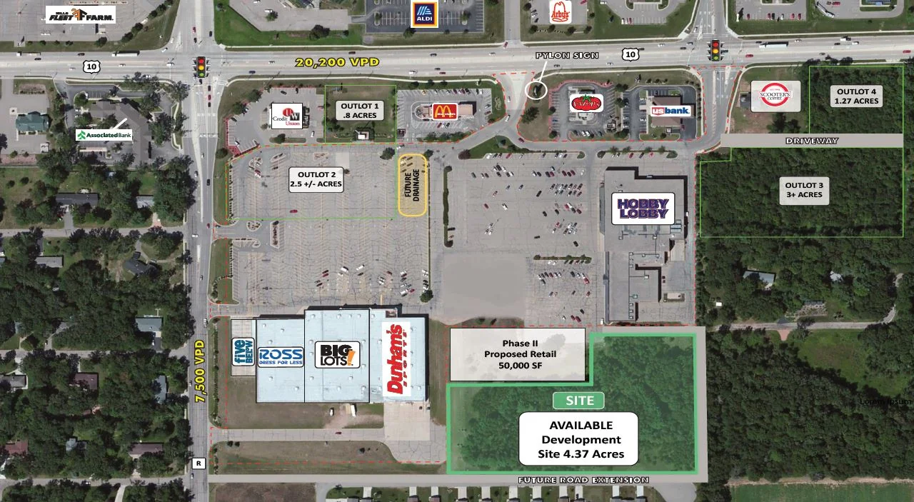 4.37 Acre Development Site — Sale in Stevens Point, WI, photo 1 of 3
