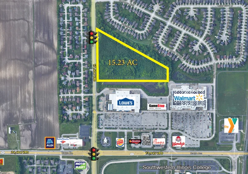 15.23 Acres for Sale of Lease Mixed-Use Development — Sale in Belleville, IL, photo 1 of 1