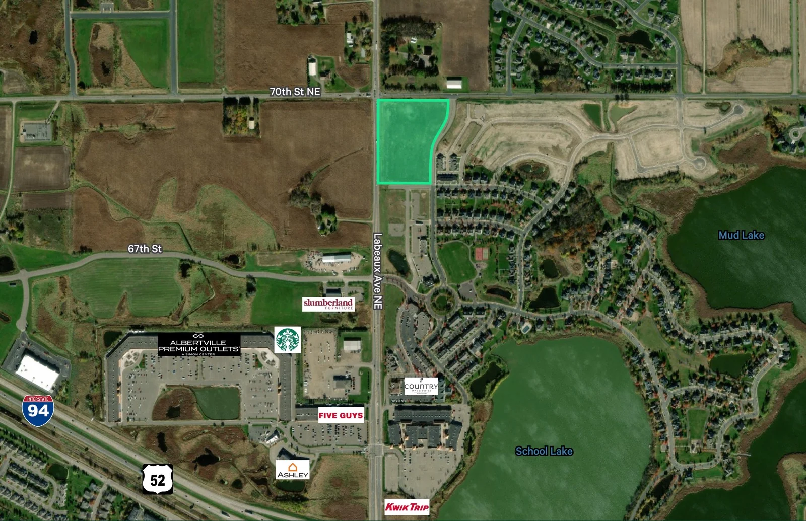 Land in Albertville, MN — Sale in Albertville, MN, photo 1 of 2
