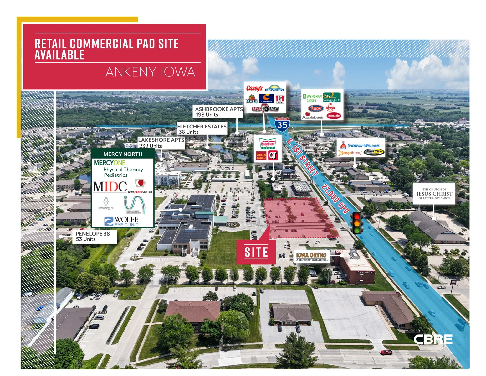 Ankeny Retail Commercial Pad Site — Sale in Ankeny, IA, photo 1 of 5