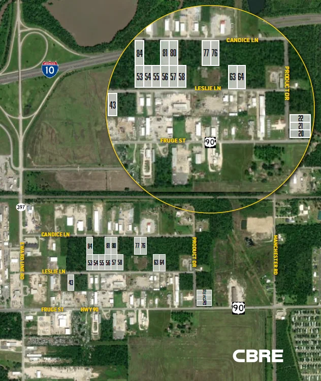 17 Individual Lots | Options to Combine or Divide — Sale in Lake Charles, LA, photo 1 of 1