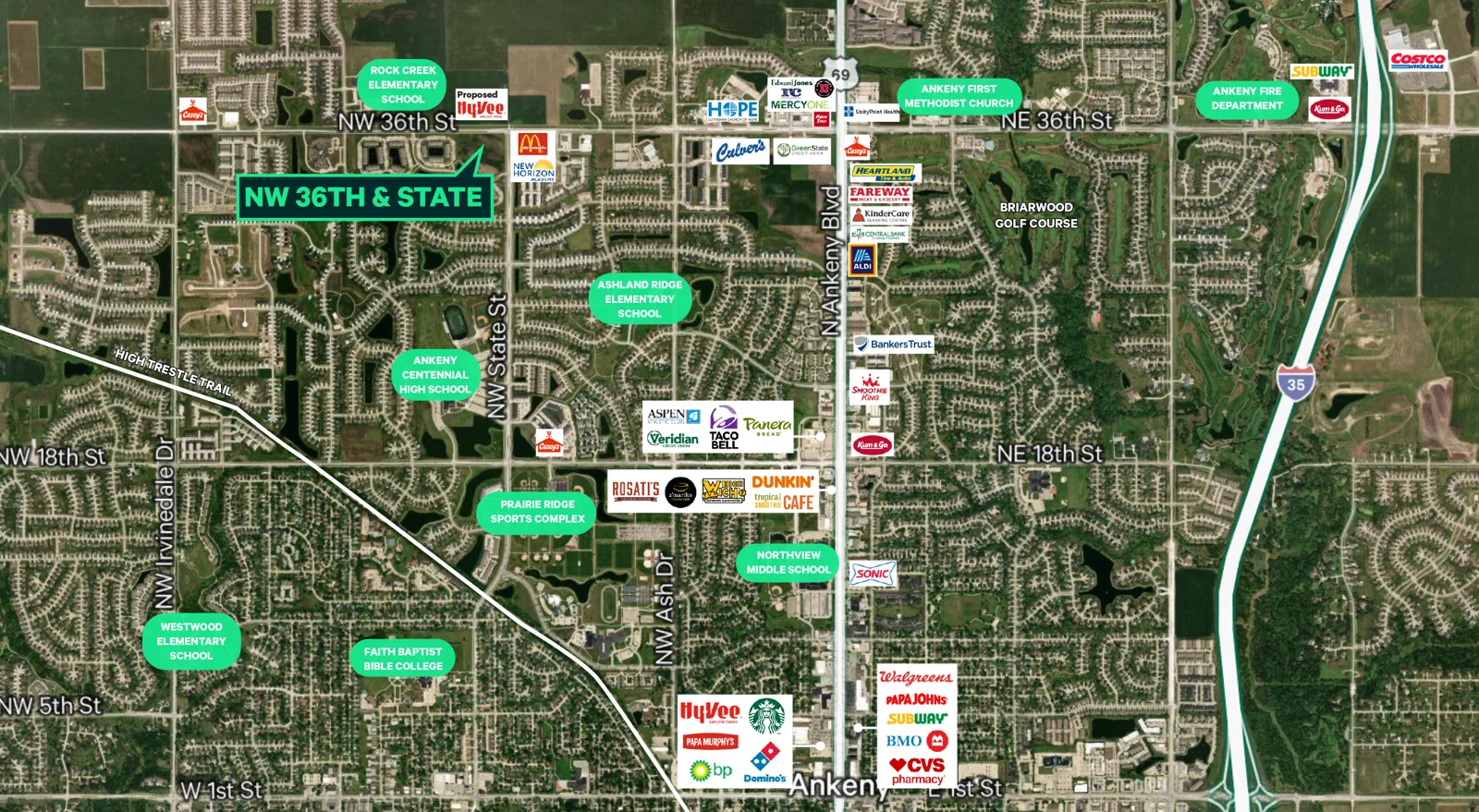 Prime Corner Development Land — Sale in Ankeny, IA, photo 2 of 2