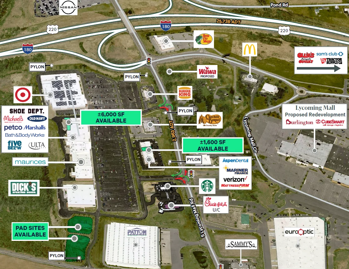 Lycoming Crossing Shopping Center — Lease in Williamsport, PA, photo 1 of 1