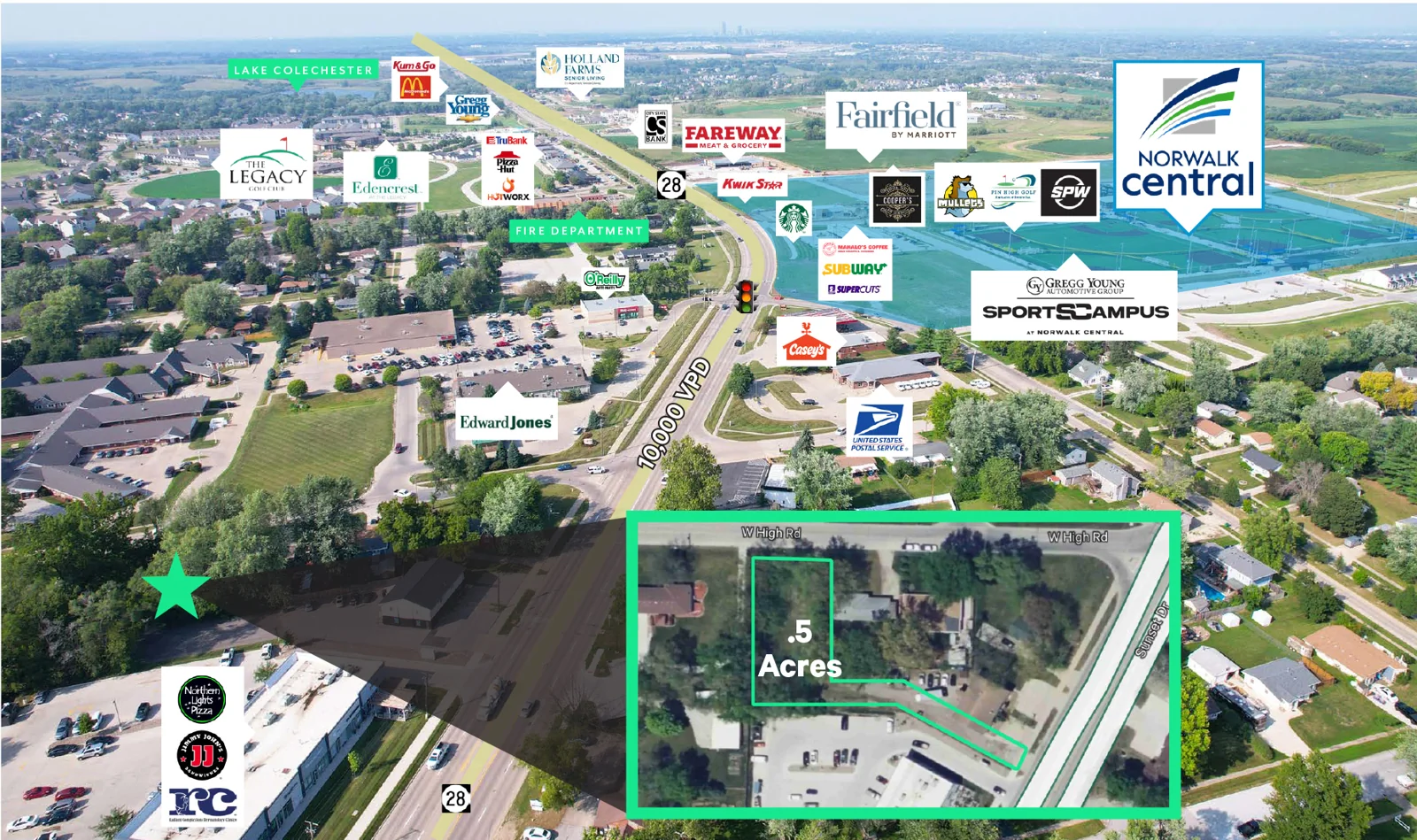 Land For Lease or Build to Suit — Sale in Norwalk, IA, photo 1 of 2