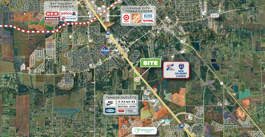 I-45S (between Hughes Rd & Holland Rd) — Sale in Dickinson, TX, photo 1 of 2