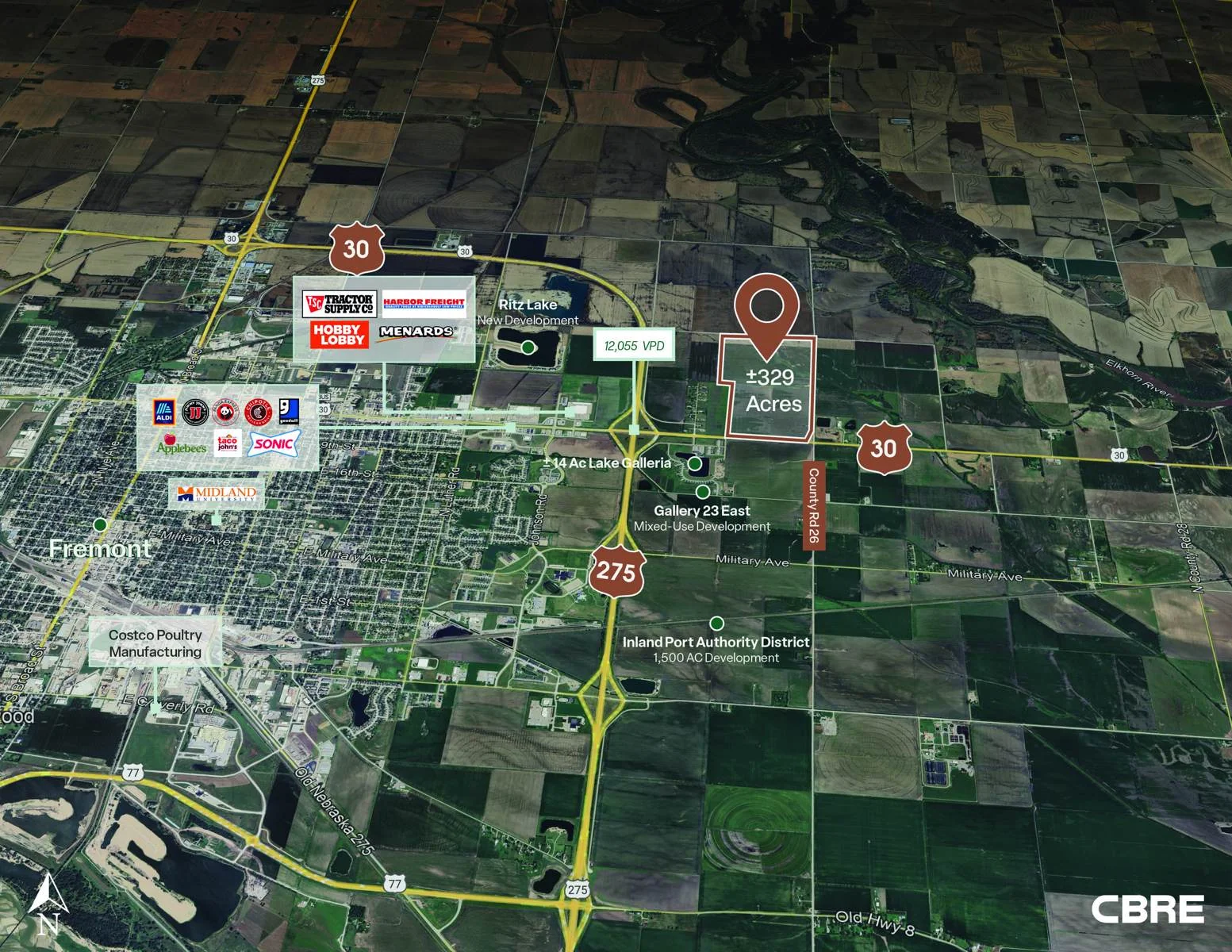 ±329 Acres For Sale — Sale in Fremont, NE, photo 1 of 5
