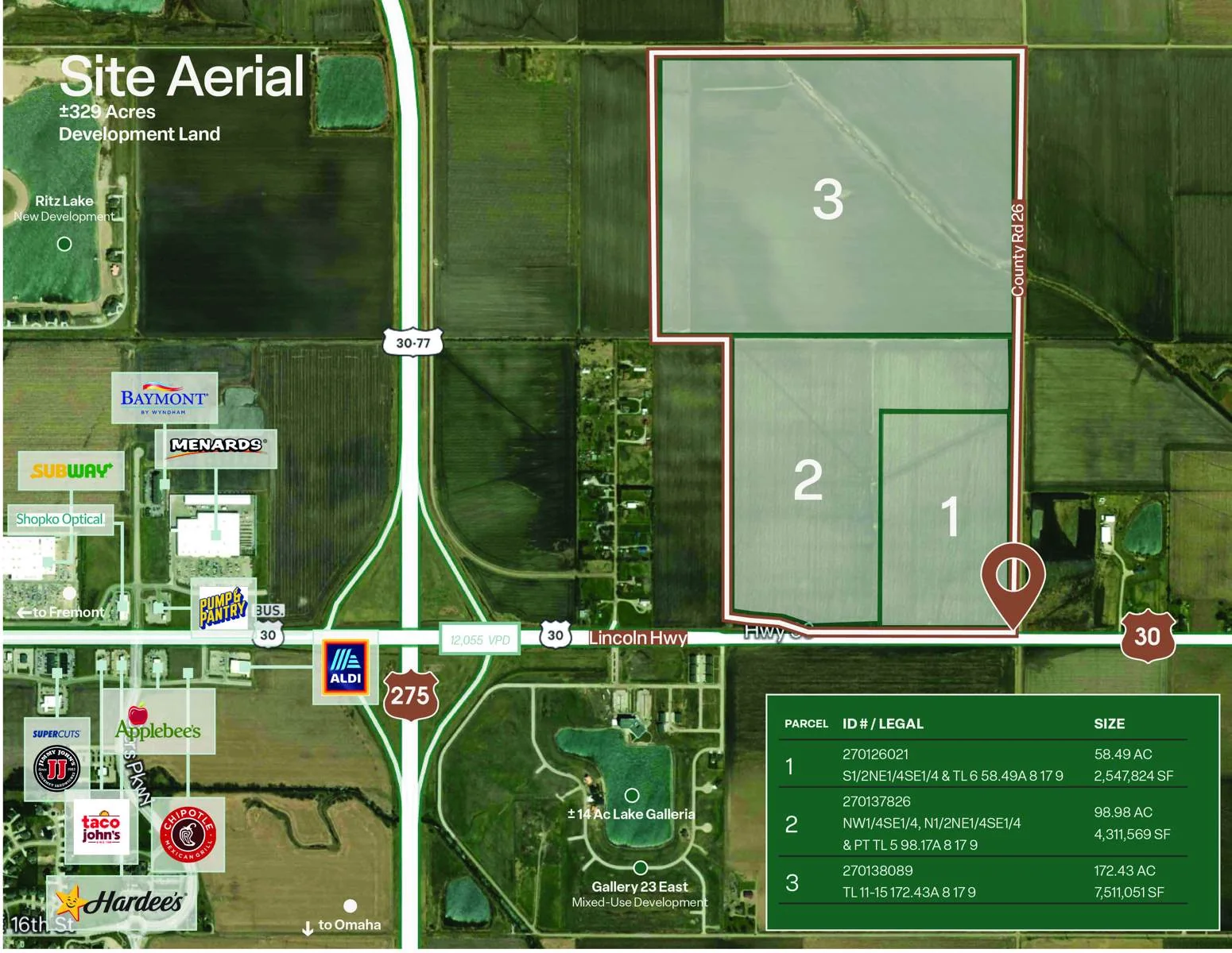 ±329 Acres For Sale — Sale in Fremont, NE, photo 3 of 5