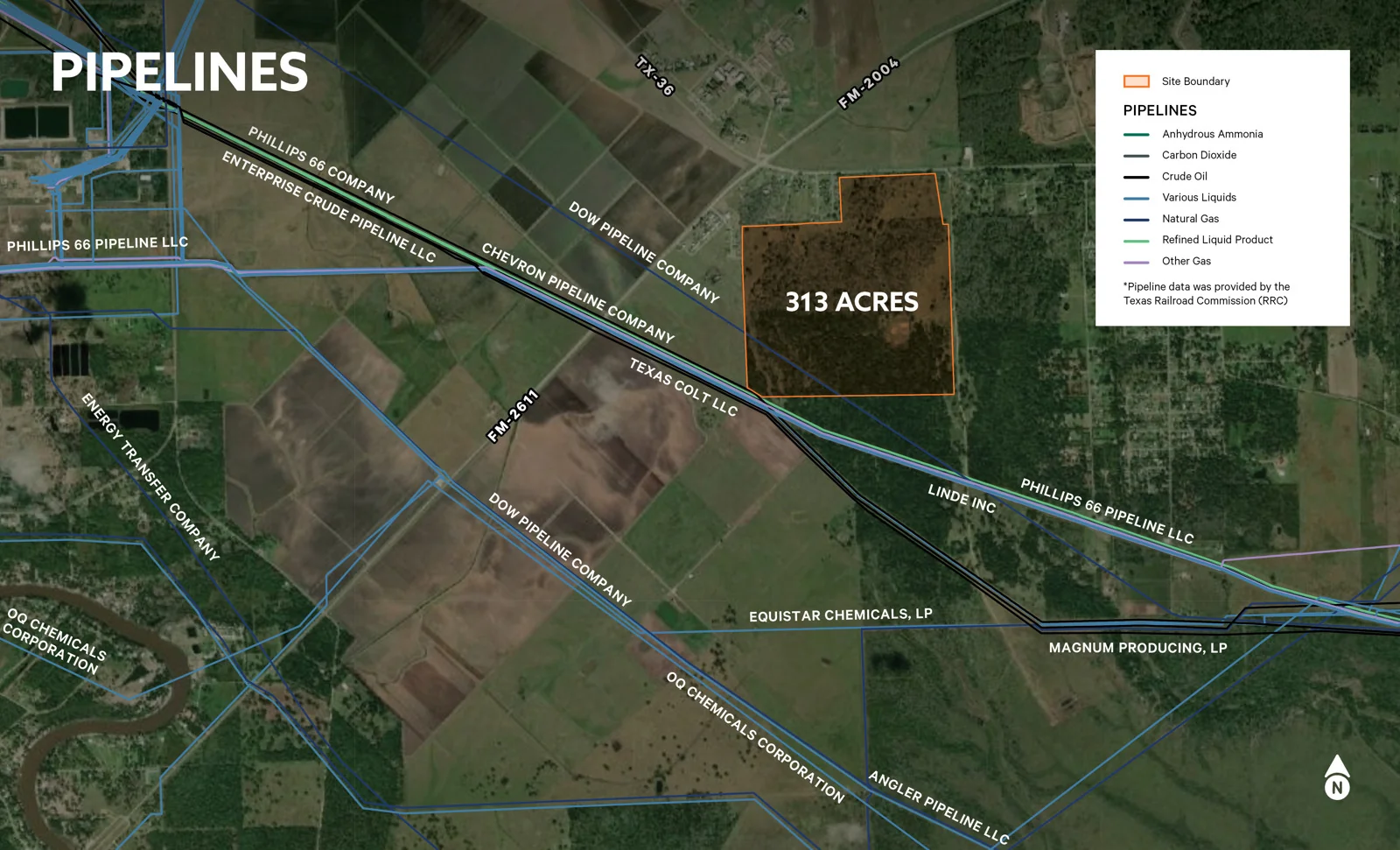 313 Acres on Highway 36 near FM 2004 — Sale in Freeport, TX, photo 2 of 5