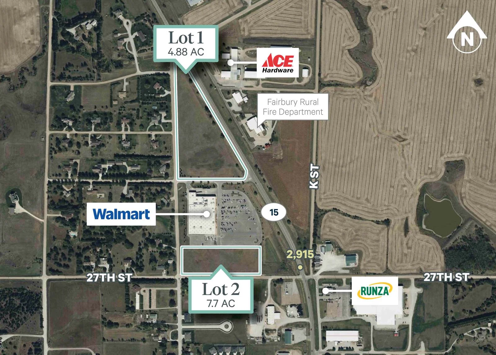 Walmart Outlots - Fairbury, NE — Sale in Fairbury, NE, photo 1 of 2