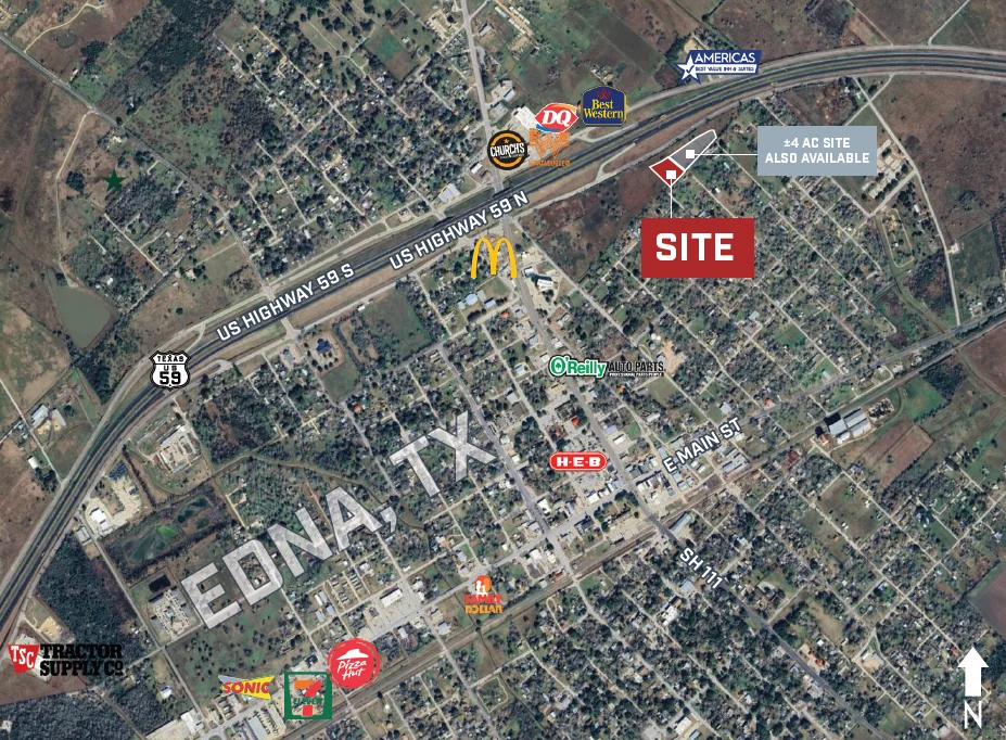 Highway Frontage | ±2.5 Acres - photo 1 - Edna, Tx, TX
