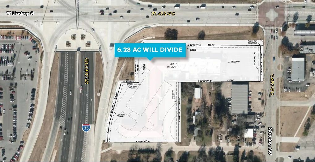 Southeast corner of I-35 and Lindsey — Sale in Norman, OK, photo 1 of 1