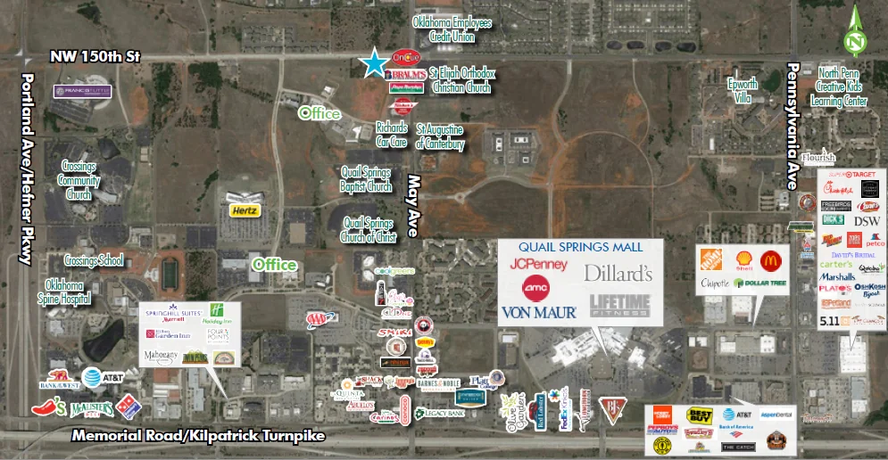OKC Quail Springs Commercial Land — Sale in Oklahoma City, OK, photo 1 of 3
