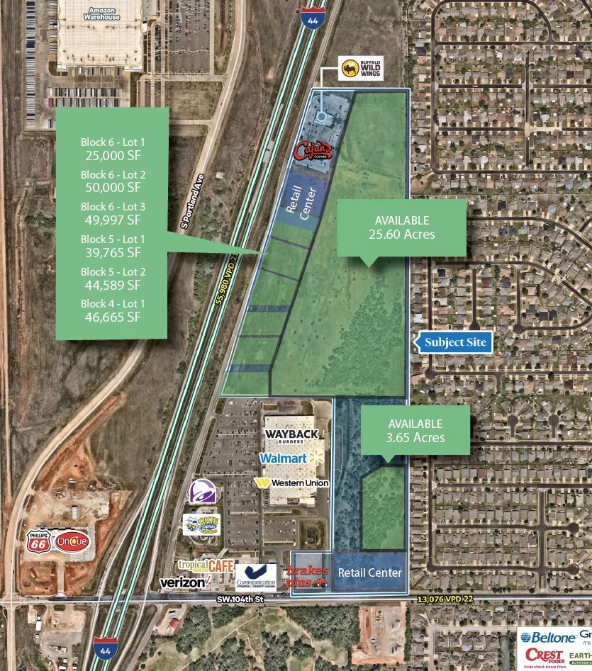 OKC NEC SW 104th and I-44 Land — Sale in Oklahoma City, OK, photo 1 of 1