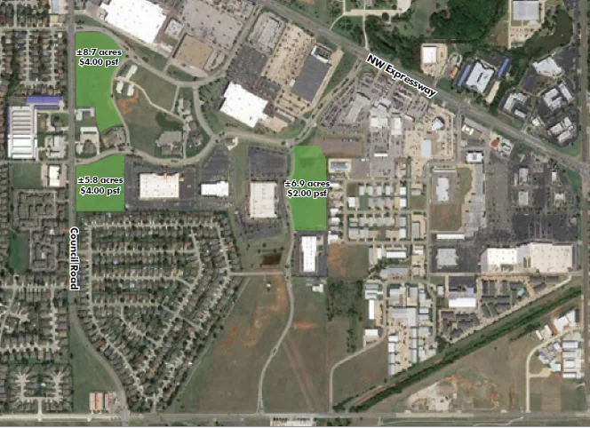 OKC NW Expressway and Council 21.4 Acres Development… — Sale in Oklahoma City, OK, photo 1 of 2