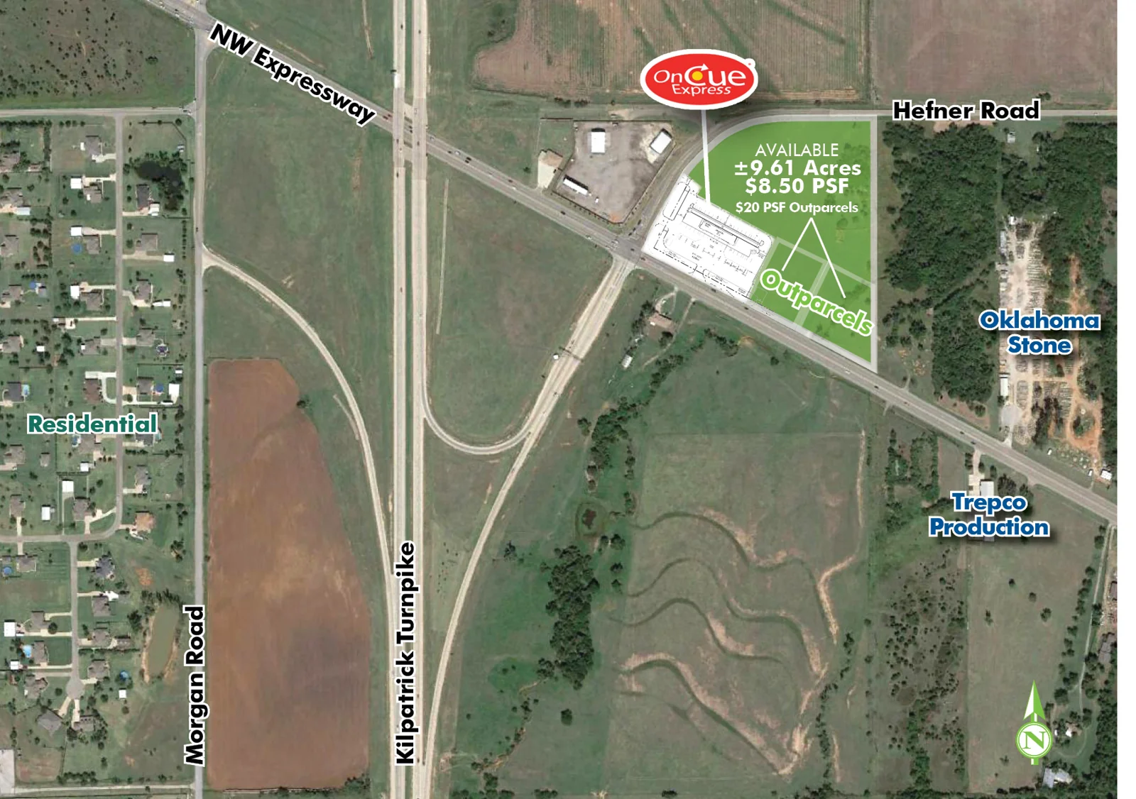 OKC NW Expressway and Kilpatrick Turnpike Land — Sale in Oklahoma City, OK, photo 1 of 1