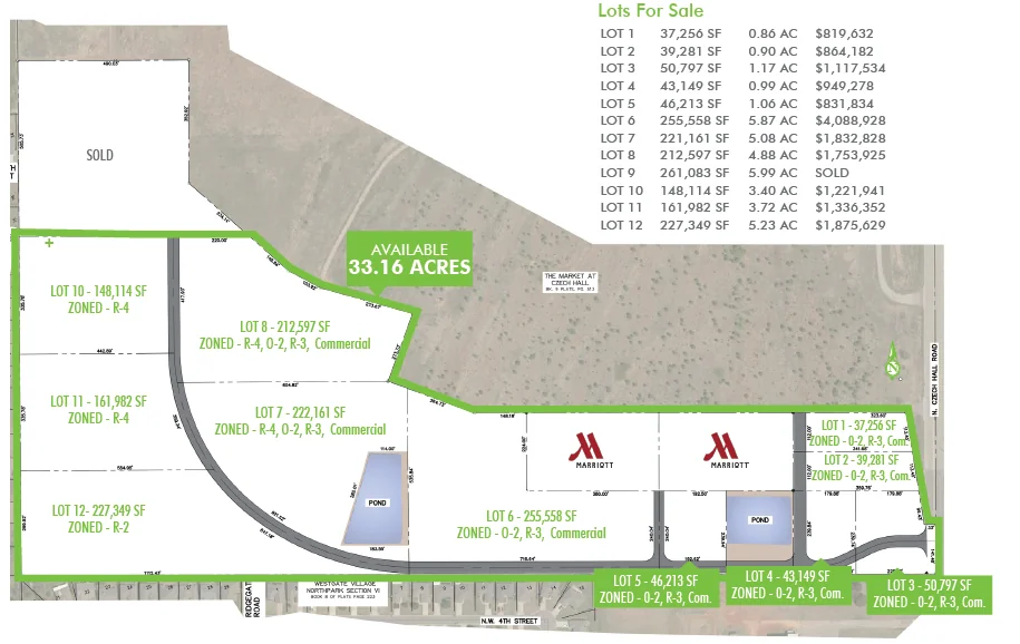 YKN SWQ I-40 and Czech Hall Rd Development Land — Sale in Yukon, OK, photo 1 of 2