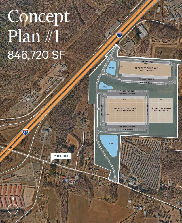 Direct access to I-85 — Lease in Salisbury, NC, photo 2 of 5