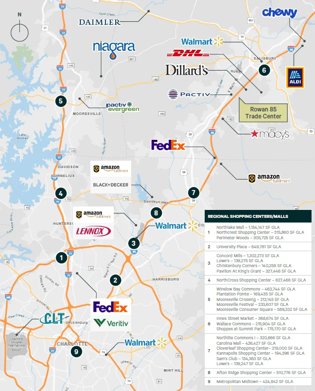 Direct access to I-85 — Lease in Salisbury, NC, photo 4 of 5